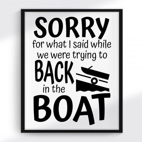 Boating Print and SVG