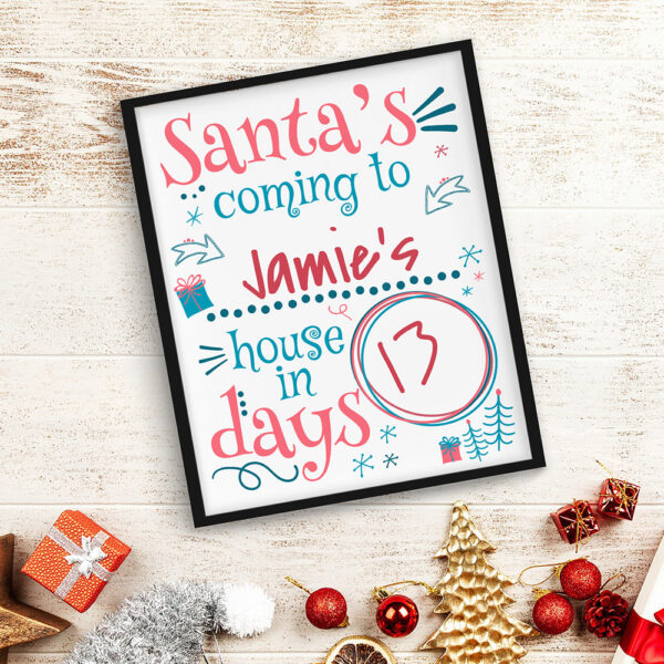 Christmas Countdown Calendar for Girls
